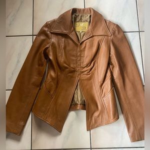 Vintage Brown Leather Jacket